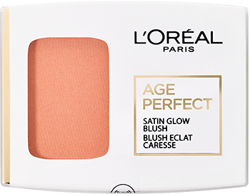 Rouge Peach 110 Age Perfect Satin Glow Blush Packshot